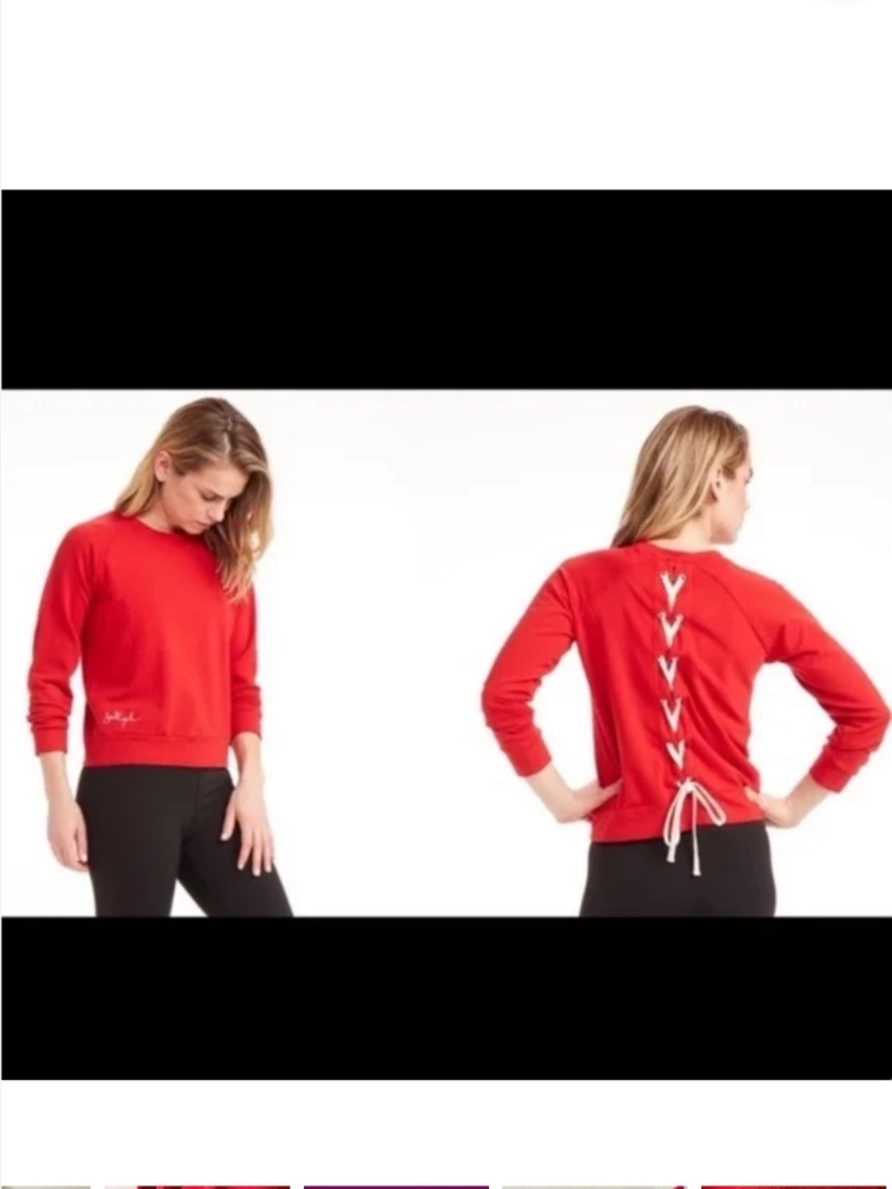 Monrow x SoulCycle Red Sweatshirt